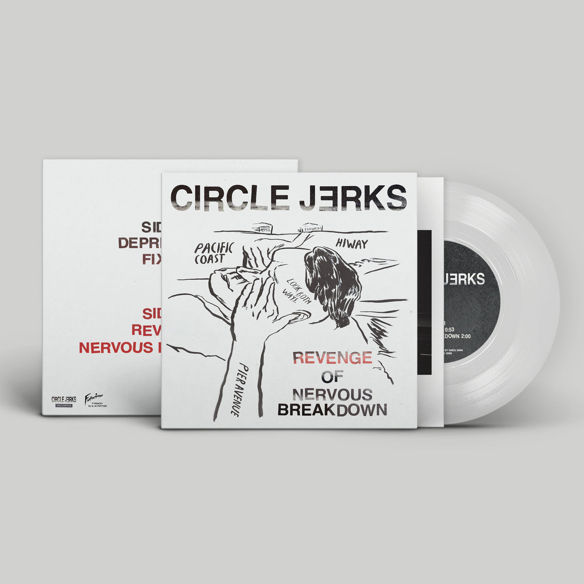 (WHOLESALE) REVENGE OF NERVOUS BREAKDOWN 7-INCH (CLEAR)