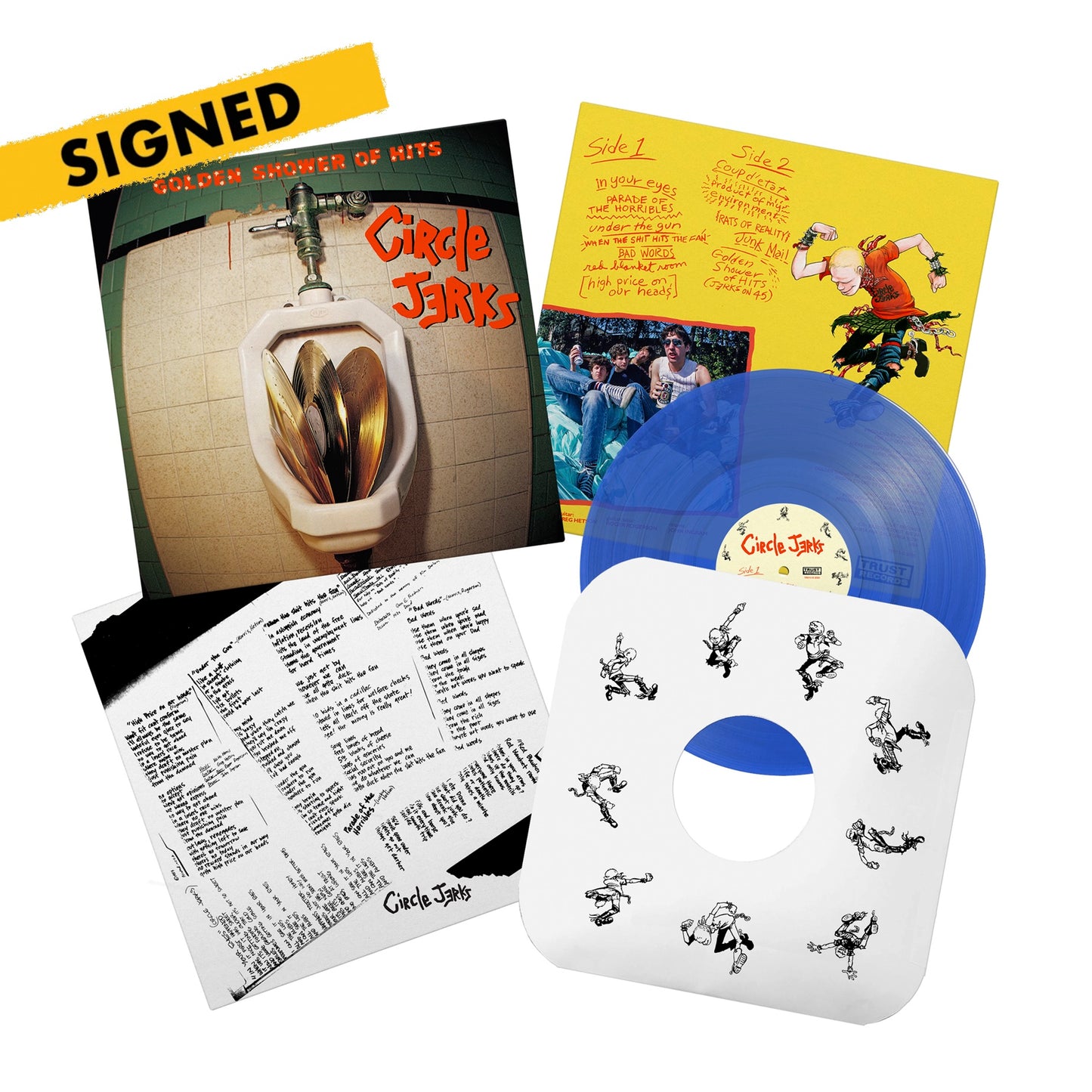 GOLDEN SHOWER OF HITS LP (BLUE & SIGNED)