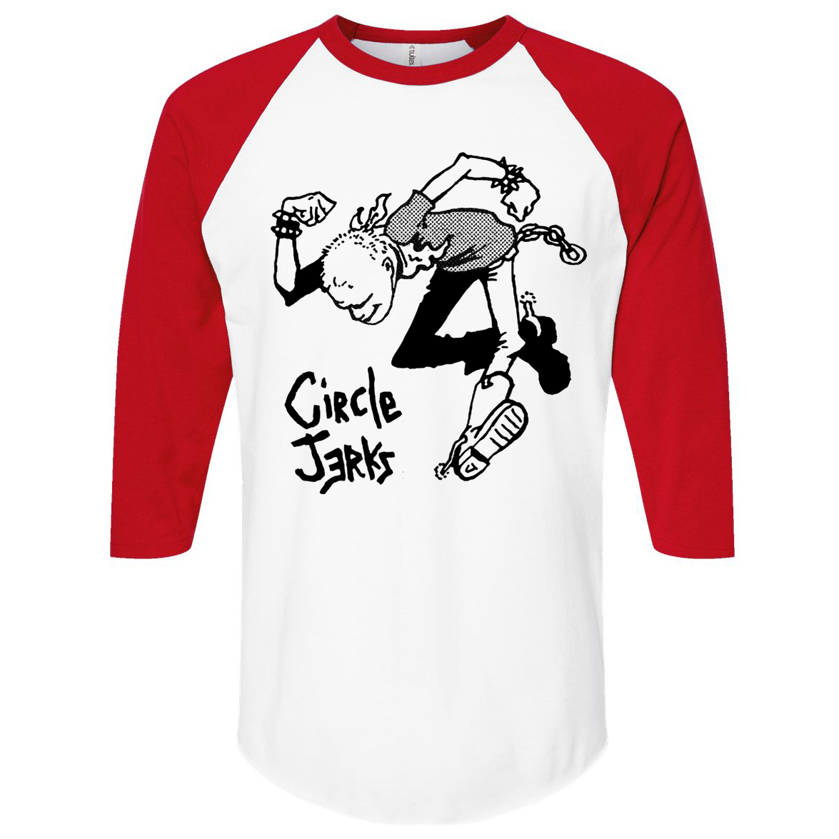 SKANKMAN RAGLAN (RED & WHITE)