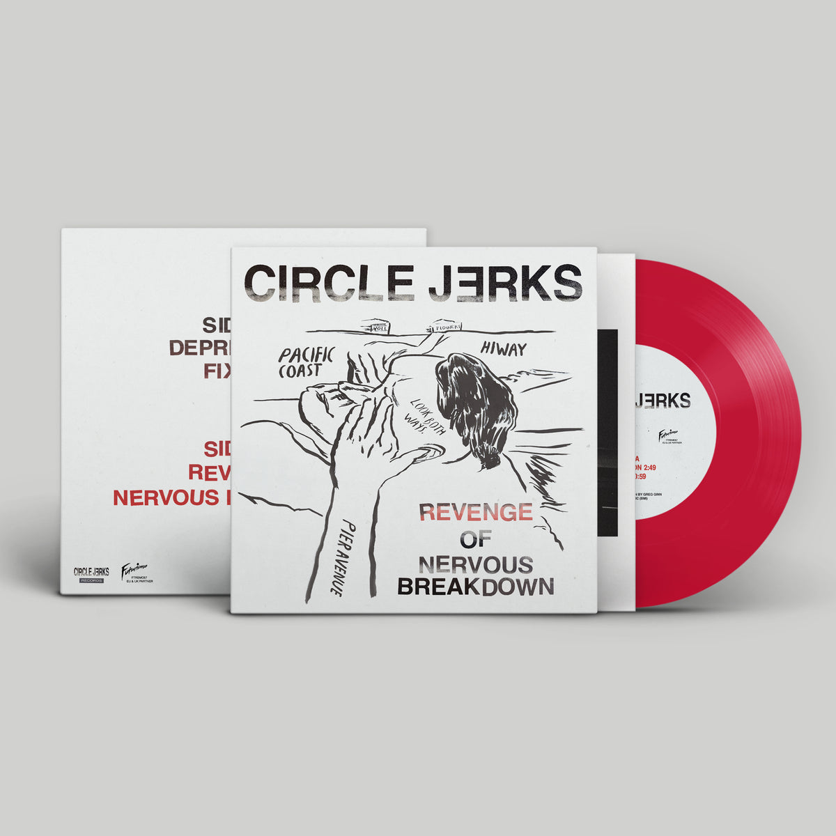 (WHOLESALE) REVENGE OF NERVOUS BREAKDOWN 7-INCH (RED)