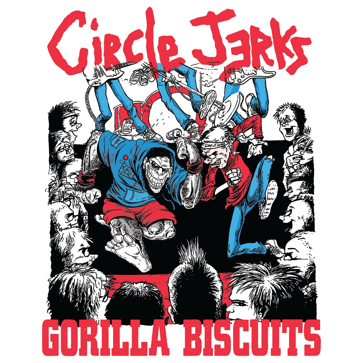 CIRCLE JERKS x GORILLA BISCUITS STICKER