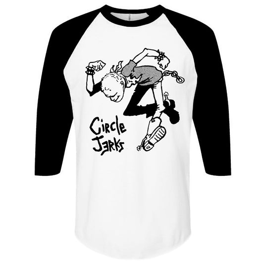 SKANKMAN - BLACK WHITE RAGLAN