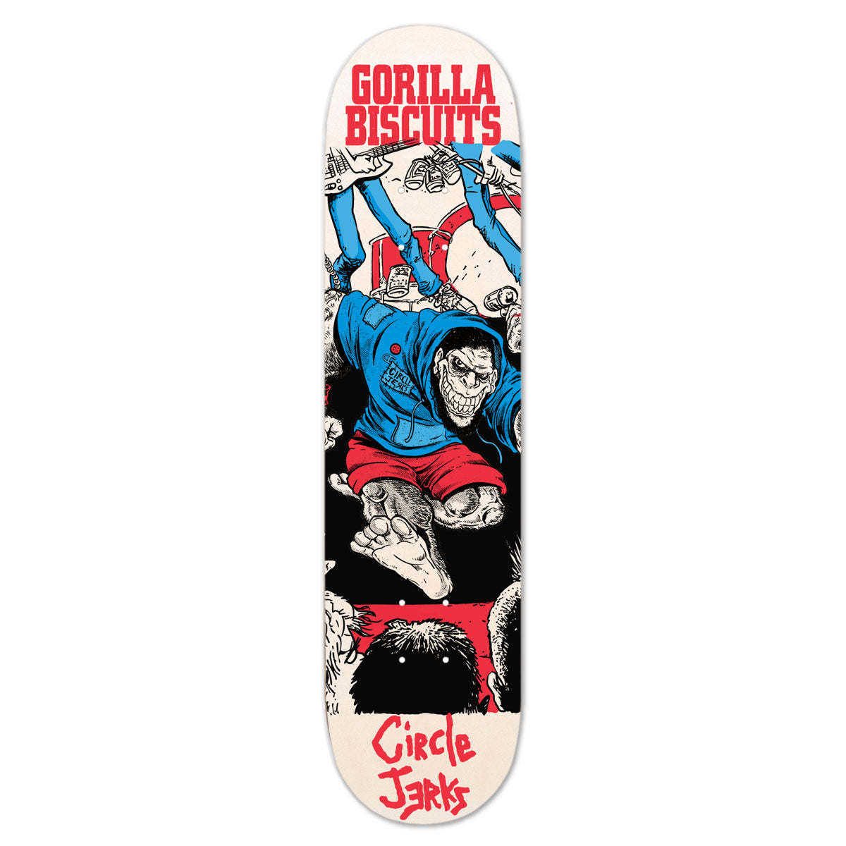 GORILLA BISCUITS x CIRCLE JERKS SKATE DECK